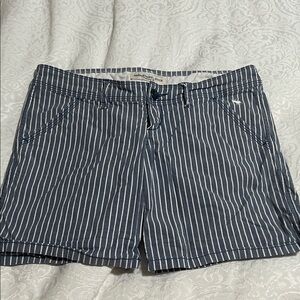 Abercrombie & Fitch Blue Striped Women's Shorts